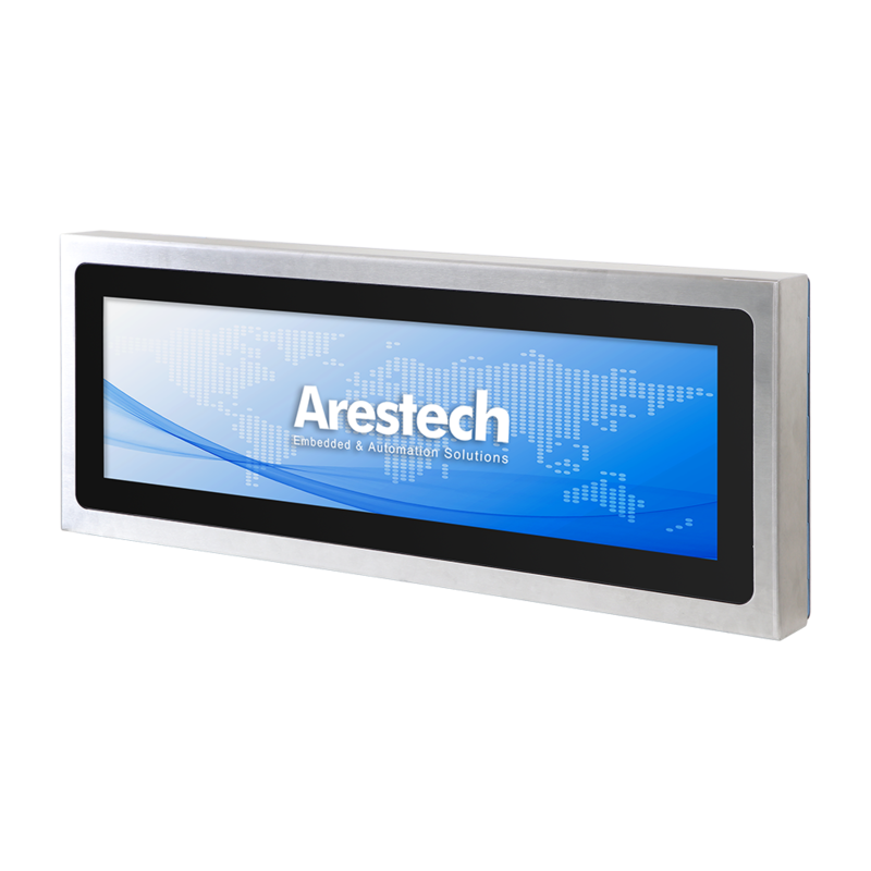 Arestech TPM-3628XB 28.6" LCD IP66 Stainless Steel Industrial Monitor W/O Touch