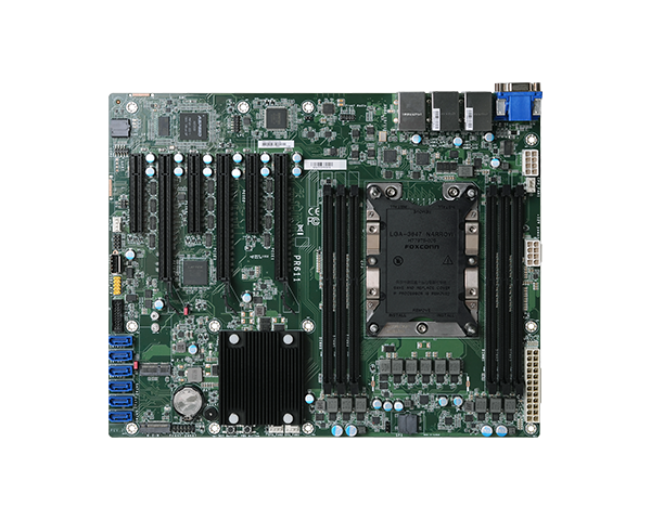 DFI PR611-C621 Intel Xeon Industrial ATX Motherboard w/ 6 DDR4 RDIMM up to 192GB