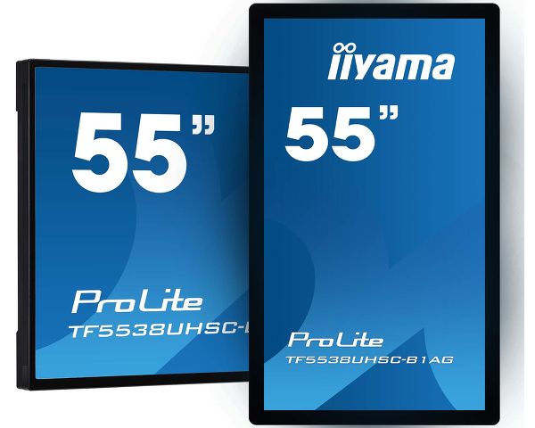 iiyama TF5538UHSC-B1AG 55" 12pt Open Frame PCAP Touch with Edge-To-Edge Glass
