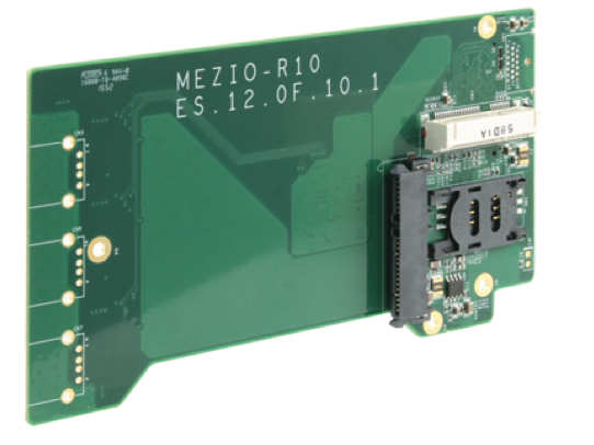Neousys MezIO R11 2.5 SATA HDD SSD and Mini PCIe Module