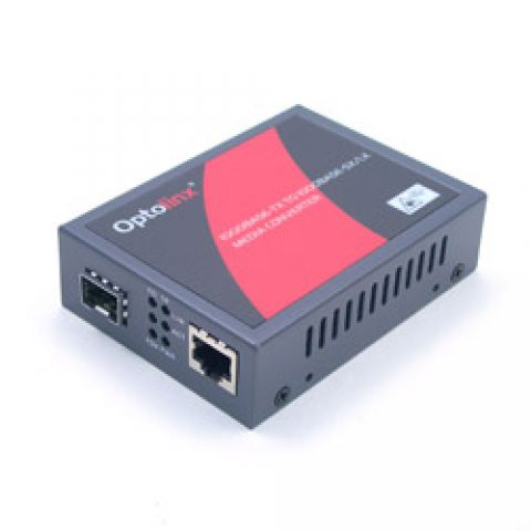 10/100/1000T Ethernet To 1000SX/LX Media Converter with SFP Slot