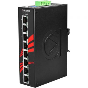 8 Port 10/100/1000Tx PoE+ Unmanaged Ethernet Switch Ext Temp